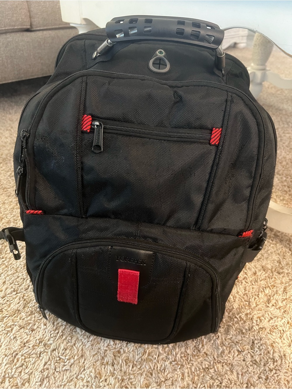 Yorepek Extra Large Laptop Black Backpack 22x16.5x9.8 inches